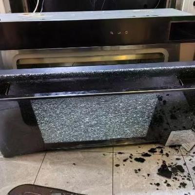 定制金帝底集成灶一体消毒柜碗柜钢化玻璃定制门板抽屉面板