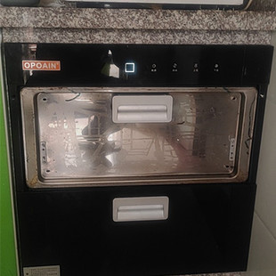 定制嵌入欧派康宝消毒碗柜配件黑色钢化玻璃抽屉面板门板破损维修