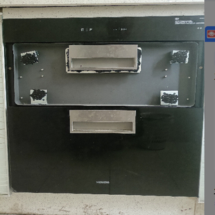定制西门子嵌入式消毒碗柜90A-08配件黑色钢化玻璃破损更换维修