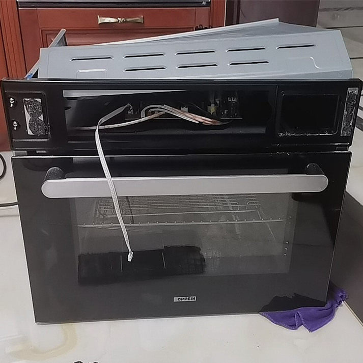 欧派ST48-S638蒸烤箱配件黑色钢化玻璃面板门板开关玻璃破碎更换