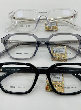 新款87027男女近视镜框超轻板材光学眼镜架配防蓝光片