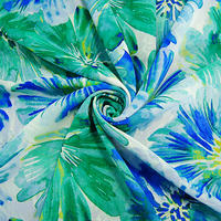 Composite silk chiffon printed fabric, silk-like fabric, single-layer transparent, summer best-selling clothing dress material thumbnail 4