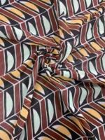 New light luxury and romantic chiffon printed fabric, elegant geometric printed fabric, spring and summer clothing fabric thumbnail 4