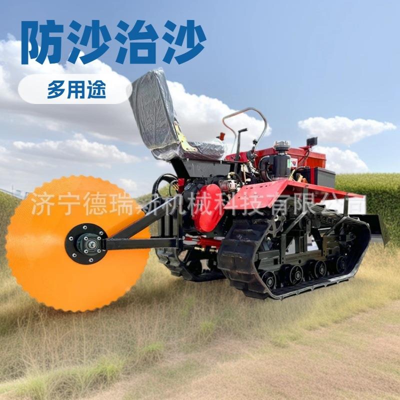 沙漠压草机全自动铺草机座驾式沙漠压草防沙固沙机履带式压草机