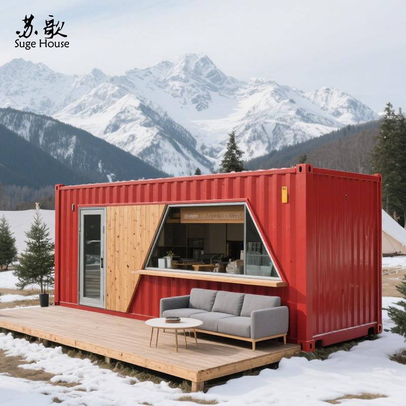 全新按需求生产单体集装箱改造创意住人模块化房屋设计施工建造