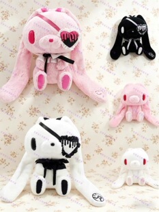 日本GloomyBear泛用兔中古毛绒公仔暴力兔子玩偶安抚娃娃生日礼物