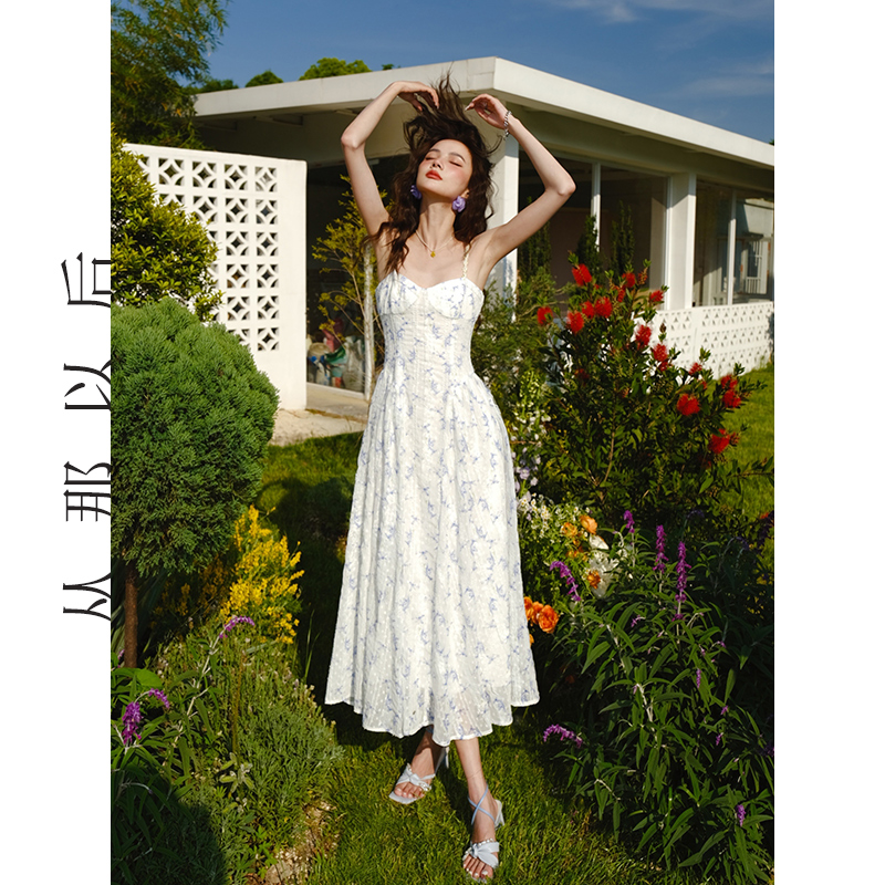 吊带雪纺连衣裙女夏季