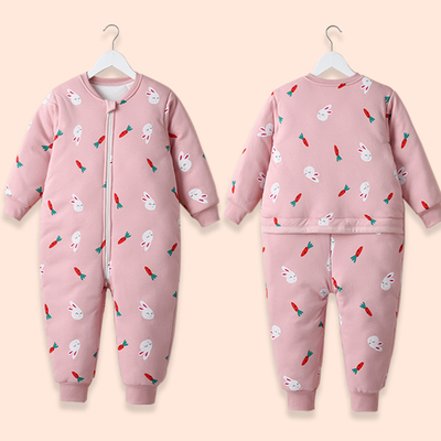 帆虎宽松儿童连体衣后腰拉链睡袋