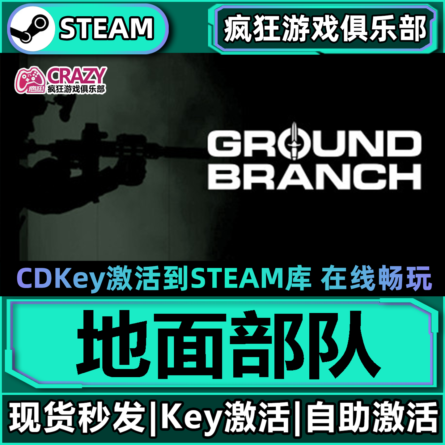 地面部队 Steam激活码CDKey入库 GROUND BRANCH全DLC射击游戏