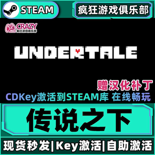 Steam正版传说之下 激活码CDKey入库 Undertale全DLC角色扮演游戏