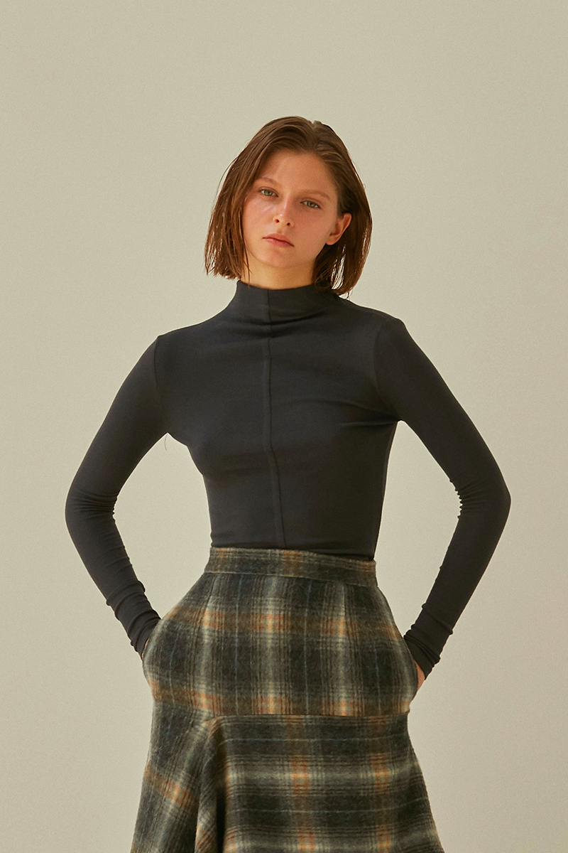 原创设计风柔软弹力ins打底衫