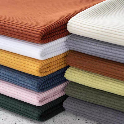 高档微弹灯芯绒布料加厚沙发套布料自己做抱枕服装裤子防猫爪布料