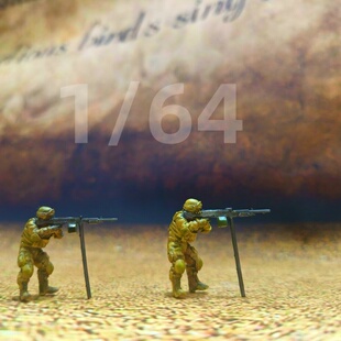 1/64现代美军海豹突击队微缩兵人手办士兵沙盘小人模型场景摆件