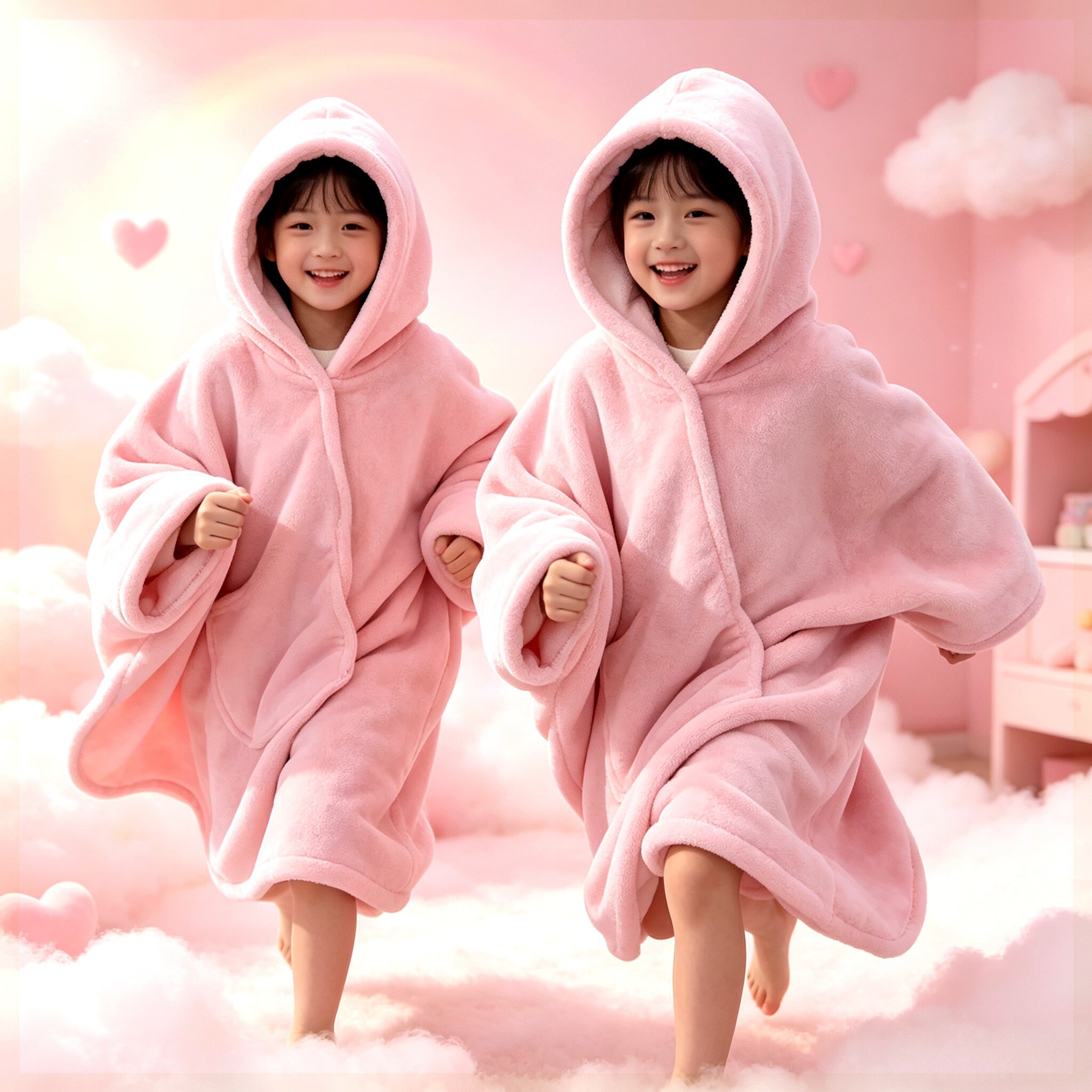 防寒保暖家居服珊瑚绒睡衣套头抓
