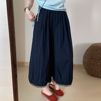 话里八分慵懒风空调裤