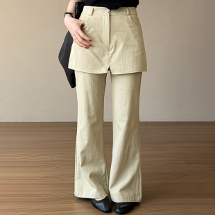 显瘦减龄日常极简质感裙裤 新款 女 2026夏季 话里高级通勤纯色长裤