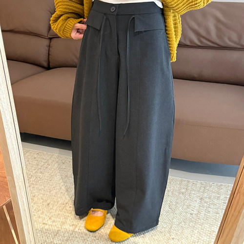 话里慵懒风系带西装裤