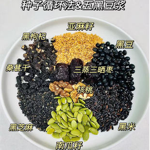 养雌豆浆种子循环破壁机原食材亚麻籽无花果天然黄体酮食补豆浆