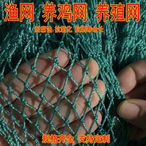 聚乙烯 养鸡网渔网果园防鸟网养殖网爬藤网顶网拦鸡菜园球场网