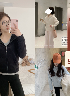 12/8 20:00 lu*lu平替 摇粒绒外套～横竖有点东西 宽松连帽开衫