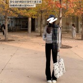 超绝美女感～显身材羊毛蚕丝双面绒微喇裤 店主穿了三季 爱裤