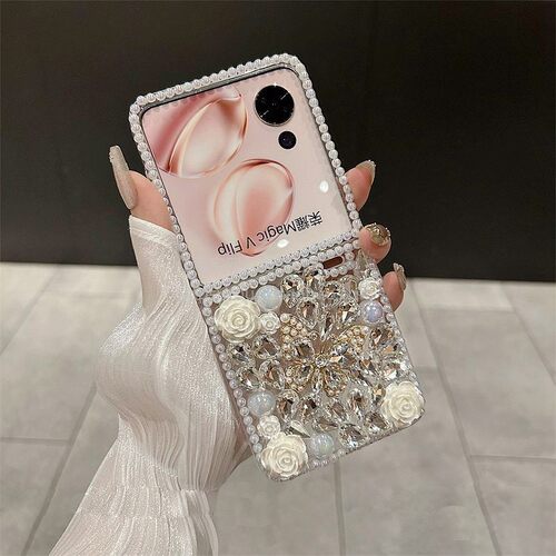 荣耀MagicVFlip手机壳满钻水钻