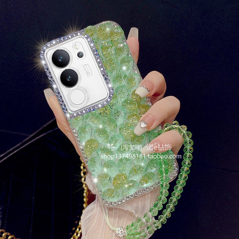 vivoS18手机壳S19金箔iQOOZ9水钻