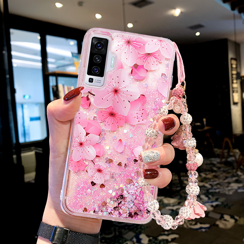 vivo硅胶防摔女款潮牌风液体流沙