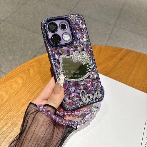 适用oppoReno16手机壳15新款14水钻13新款15c奢华14pro包防摔Reno16pro满钻A5Pro高级感A3外壳findX8pro