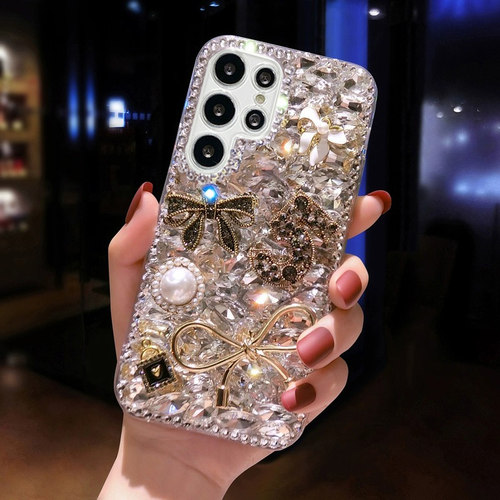 三星S23手机壳S25奢华S24满钻壳