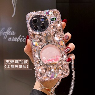 适用vivoX100手机壳X100S闪钻Y200GT包边V30防摔V40新款vivoV29创意Y300pro流沙香水瓶V27支架带钻