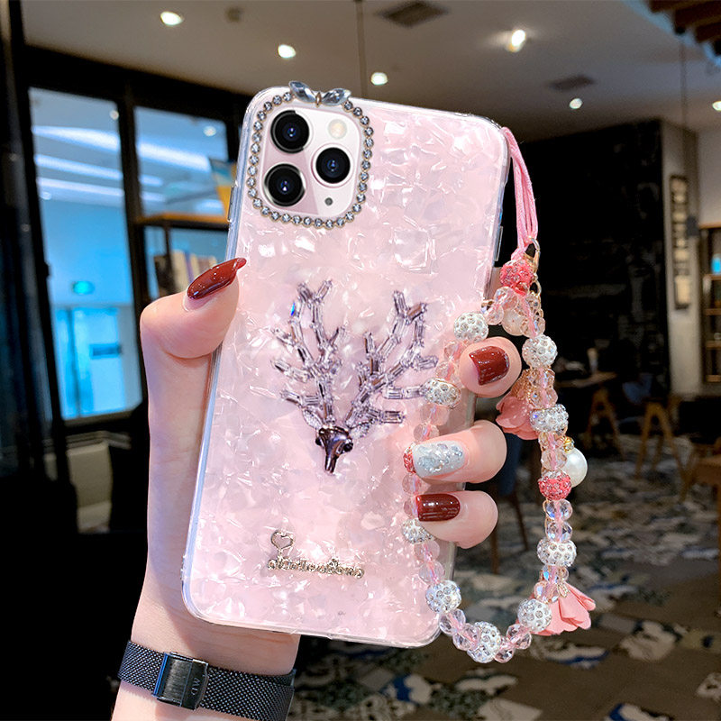 iPhone苹果女款手机壳水钻xr防摔