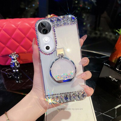 适用于vivoS19手机壳X100S女S16新款s18全包s15透明Y78带闪钻S12防摔iQOONeo9创意x60香水瓶支架X70个性x80奢