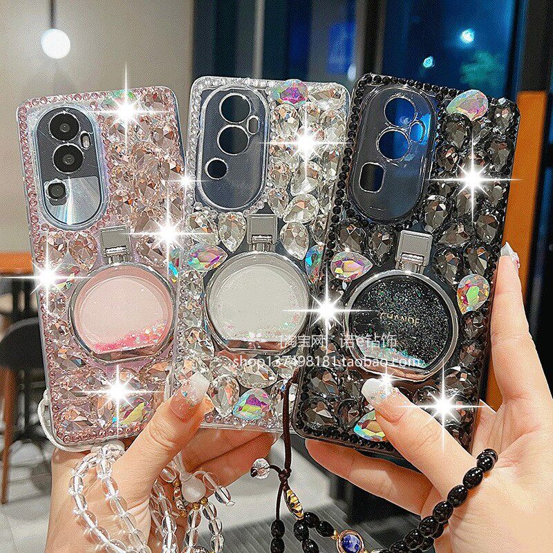 适用oppoReno10手机壳11流沙指环