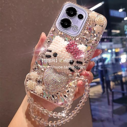 适用oppoA6手机壳A6GT新款A5活力版A3iplus全包防摔A2pro奢华水钻A57女A58X个性KT猫A97/A98/A1 5G保护套潮牌