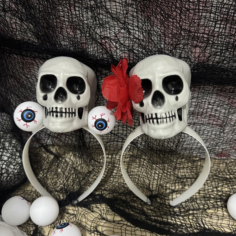 万圣节骷髅头眼珠发饰头箍