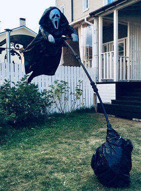 Scream ScareCrow幽灵长袍稻草人万圣节道具惊声尖叫花园庭院装饰