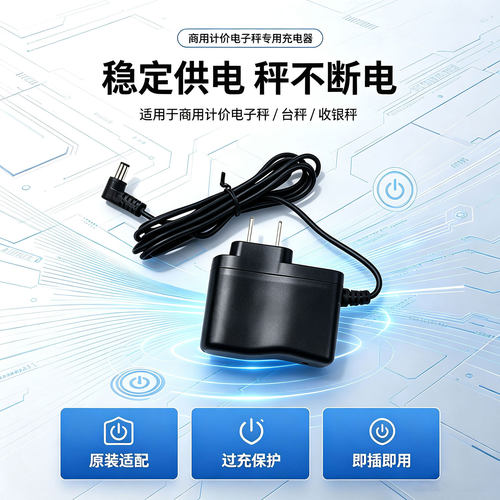 蓉城电子秤台秤充电器6v500ma4v