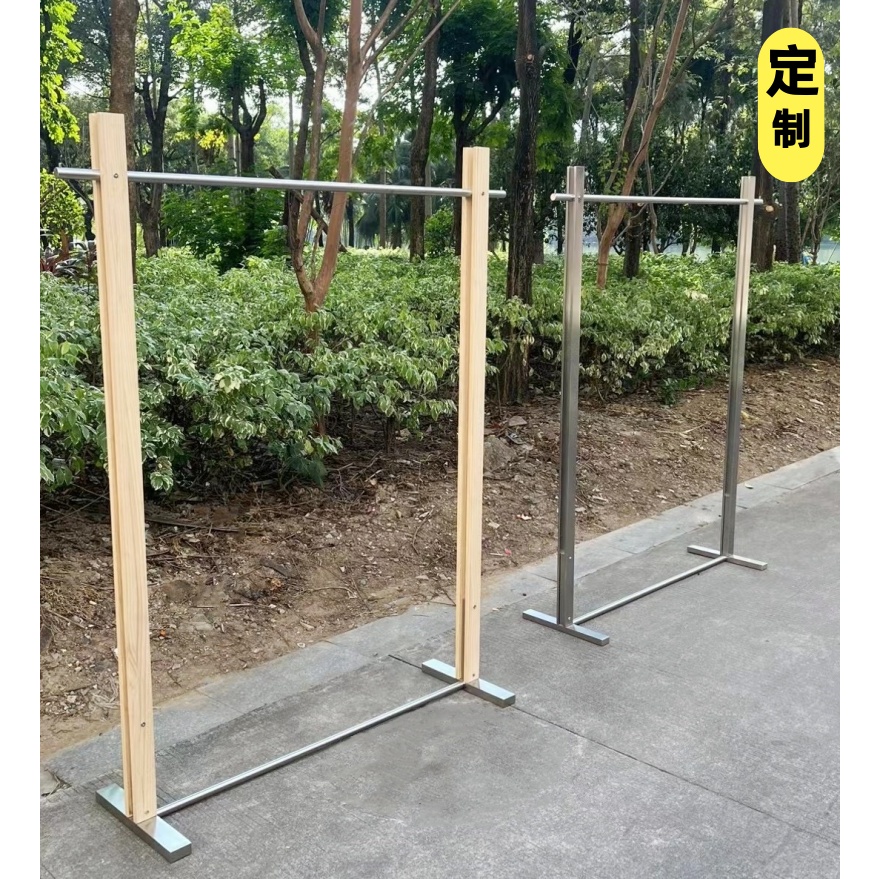 服装店不锈钢拉丝加厚展示架定制