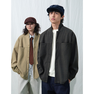 外套男 冬日温暖呢绒高级感廓形西装 立领纯色夹克 25AW Mentmate