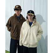 复古毛领卫衣外套 Mentmate 25AW 秋冬保暖加绒立领翻领上衣夹克