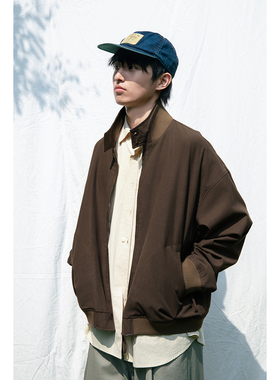 Mentmate 25AW 秋冬日系街头复古立领工装夹克男 百搭BF翻领外套