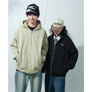 男女简约百搭休闲夹克 秋冬立体剪裁加绒卫衣外套 Mentmate 25AW