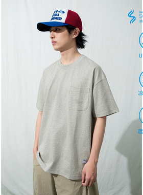 Mentmate 26SS 纯色基础款圆领短袖夏季男女凉感宽松T恤衫街舞tee