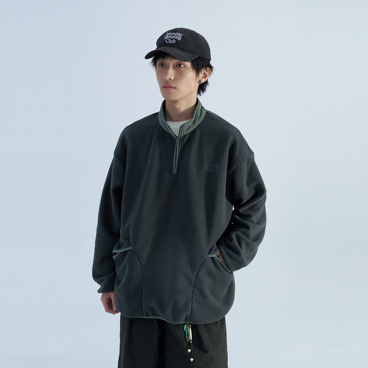 MENTMATE24AW摇粒绒POLO衫