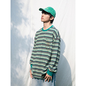 25AW 日系定织复古撞色条纹针织长袖 T恤衫 Mentmate 男女秋季 百搭