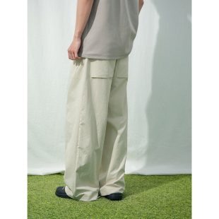 26SS 男日系百搭休闲宽松长裤 纯色基础款 裤 春夏 系带工装 Mentmate
