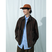 Mentmate 25AW 11坑色织高级感灯芯绒夹克男光泽肌理酒红复古外套