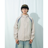 Mentmate 秋冬绿色系撞色复古连帽风衣夹克男运动BF休闲外套 25AW