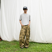 松弛感BF宽松阔腿长裤 Mentmate 裤 男 25AW 日系街头复古迷彩工装